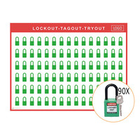 Lockout shadow board incl. Brady Nylon  Safety padlocks