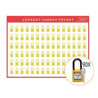 Lockout shadow board incl. Brady Nylon  Safety padlocks