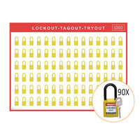 Lockout/Tagout-Shadowboards inkl. Brady  Nylon Vorhängeschlösser