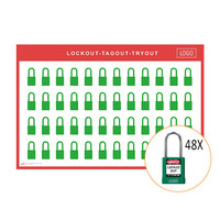 Lockout shadow board incl. Abus  74BS/40  Safety padlocks