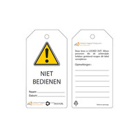 Herschrijfbare veiligheidstags Nederlands Guardian Extreme (10 stuks)