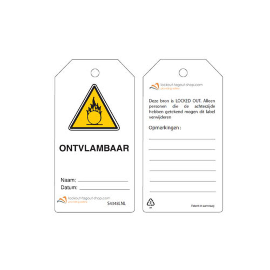 Rewritable Safety tags Dutch Guardian Extreme (10 psc)