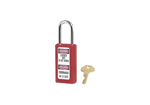 Safety padlock red 411RED - 411KARED 