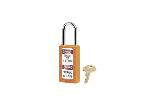 Safety padlock orange 411ORJ - 411KAORJ 