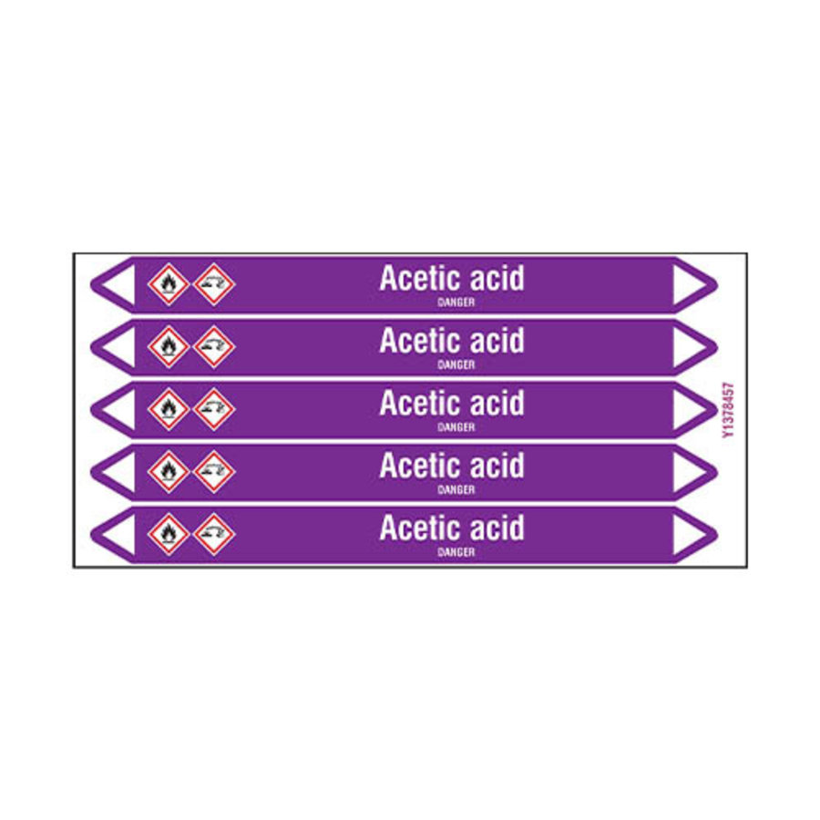 Leidingmerkers: Acetic acid | Engels | Zuren en basen