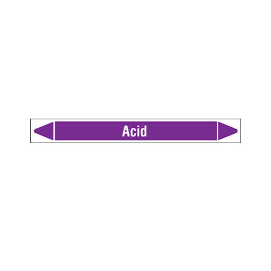 Leidingmerkers: Acid | Engels | Zuren en basen