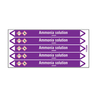 Pipe markers: Ammonia solution | English | Acids and Alkalis