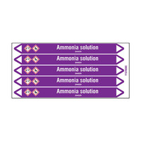 Rohrmarkierer: Ammonia solution | Englisch | Säuren und Laugen