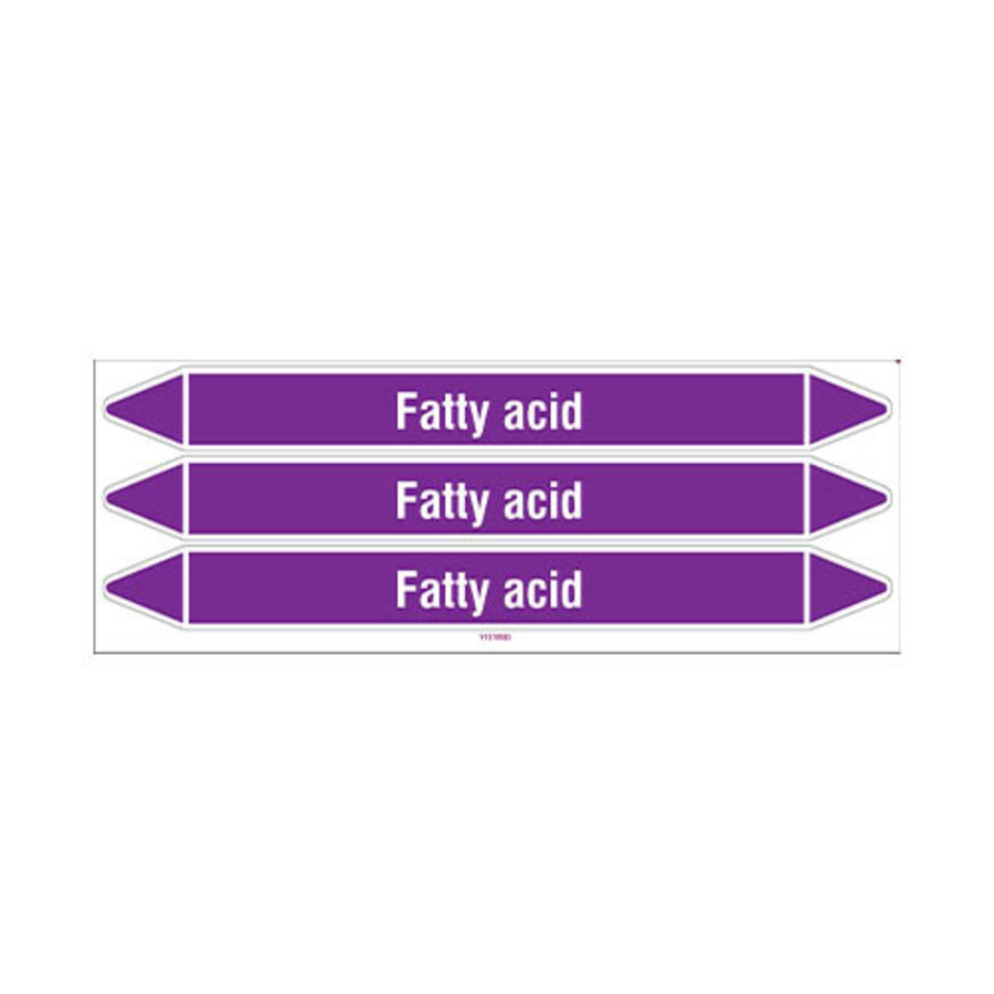 Pipe markers: Fatty acid | English | Acids and Alkalis