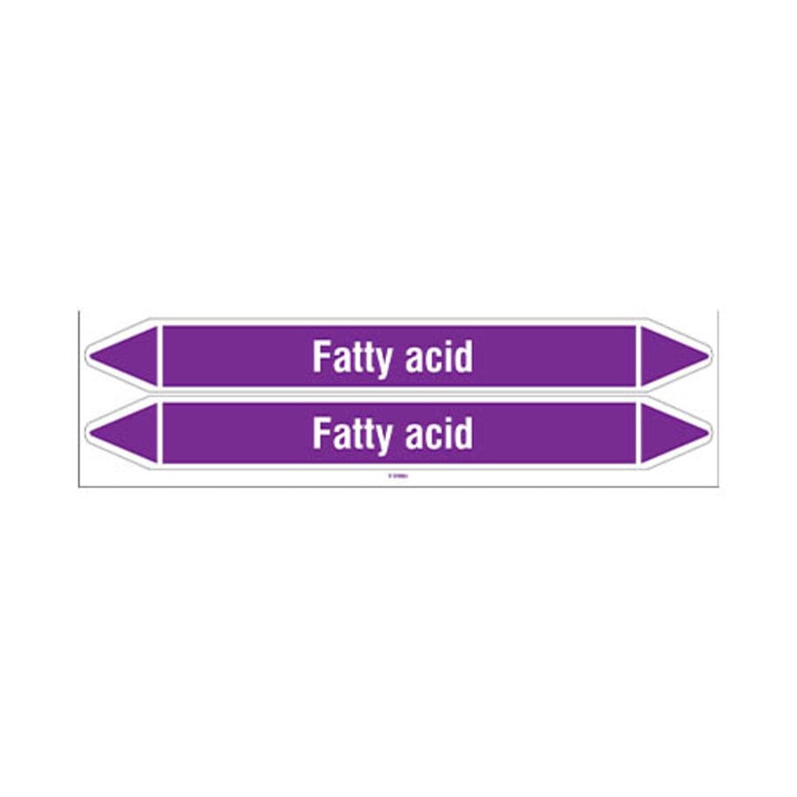 Pipe markers: Fatty acid | English | Acids and Alkalis