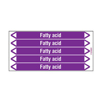 Pipe markers: Fatty acid | English | Acids and Alkalis