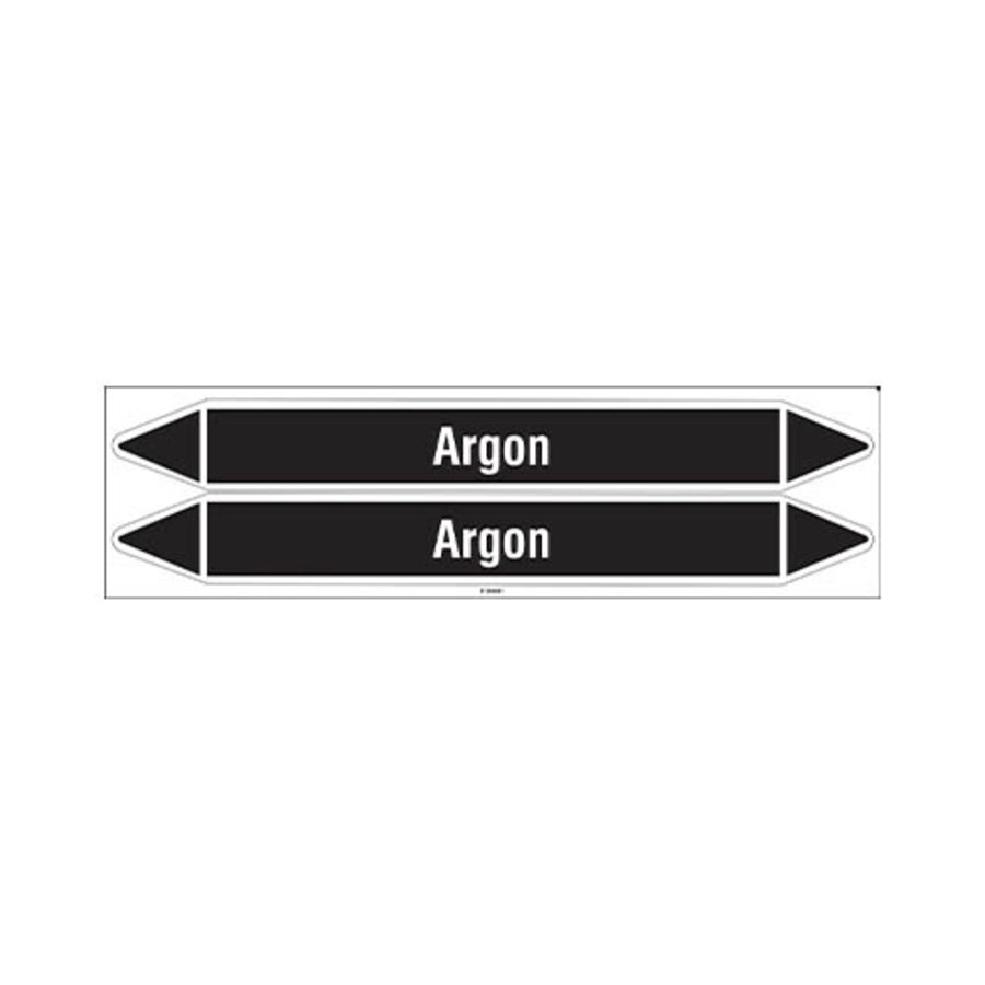 Pipe markers: Argon | Dutch | Non flammable liquids