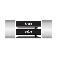 Pipe markers: Argon | Dutch | Non flammable liquids