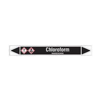 Pipe markers: Chloroform | Dutch | Non flammable liquids