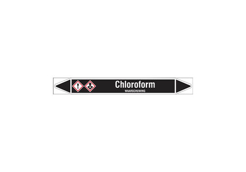 Rohrmarkierer: Chloroform | Niederländisch | Nicht Brennbare Flüssigkeiten 