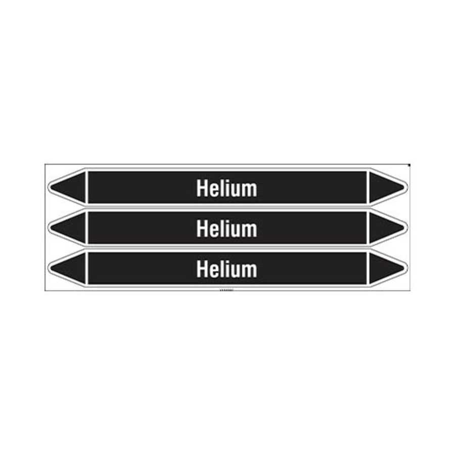 Rohrmarkierer: Helium | Niederländisch | Nicht Brennbare Flüssigkeiten