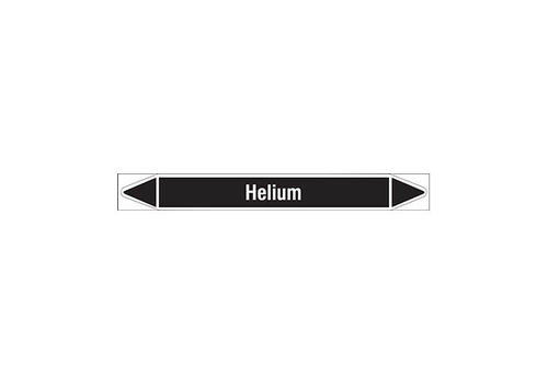 Pipe markers: Helium | Dutch | Non flammable liquids 