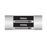 Pipe markers: Helium | Dutch | Non flammable liquids