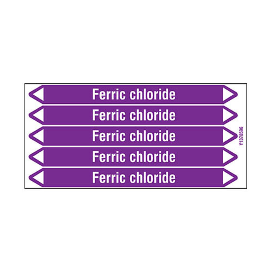 Rohrmarkierer: Ferric chloride | Englisch | Säuren und Laugen