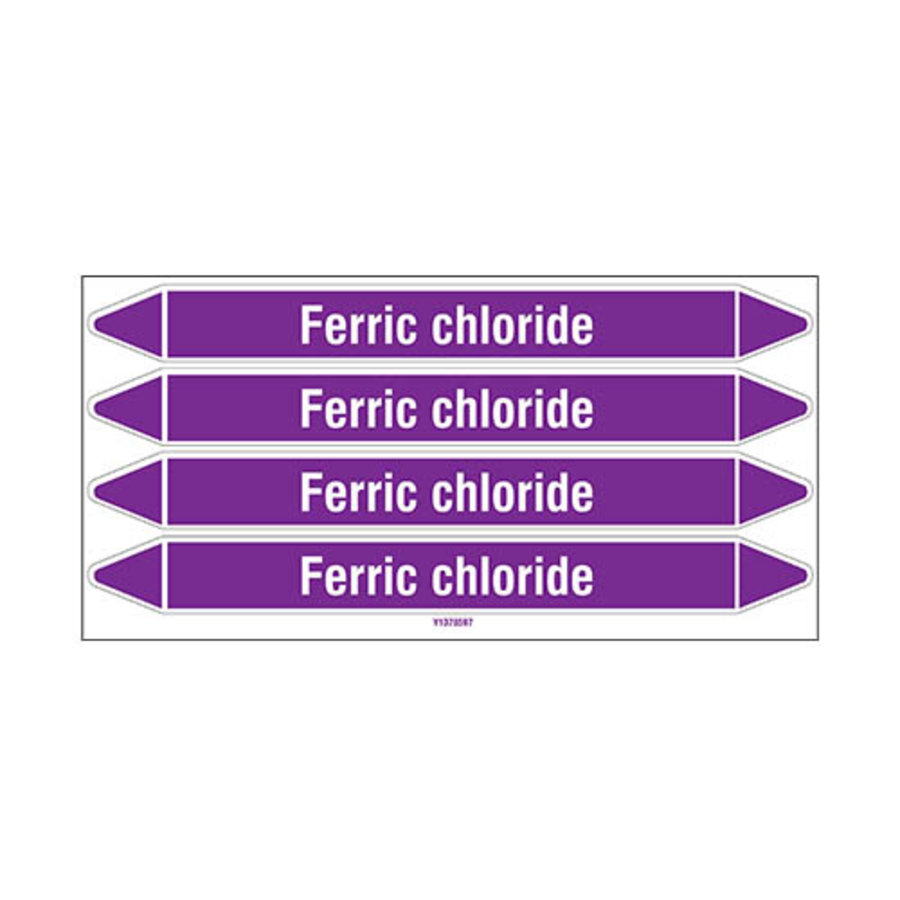 Rohrmarkierer: Ferric chloride | Englisch | Säuren und Laugen