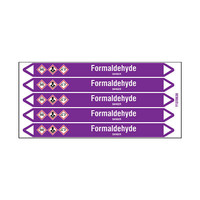 Pipe markers: Formaldehyde | English | Acids and Alkalis