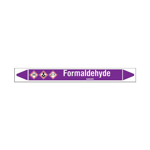 Pipe markers: Formaldehyde | English | Acids and Alkalis 
