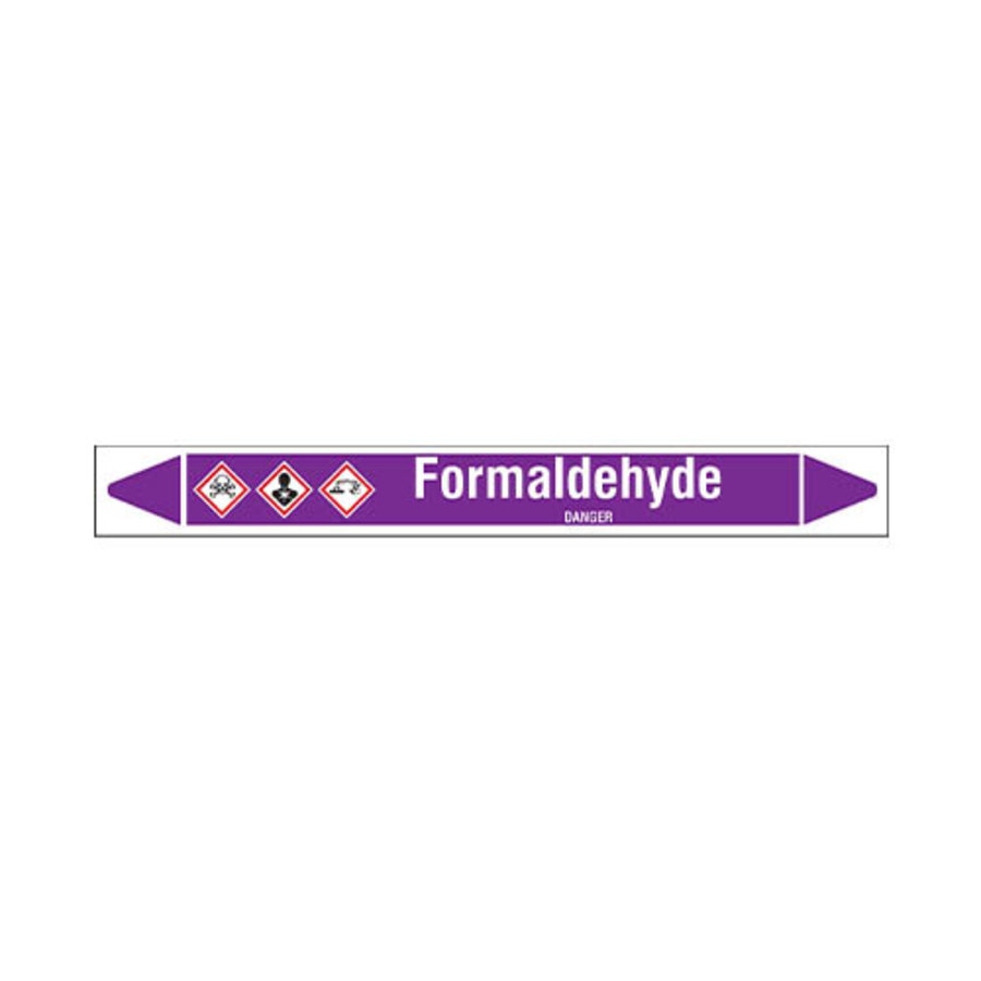 Rohrmarkierer: Formaldehyde | Englisch | Säuren und Laugen