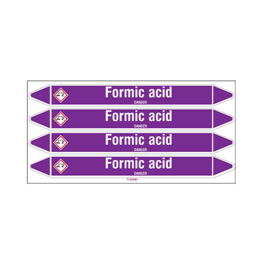 Pipe markers: Formic acid | English | Acids and Alkalis