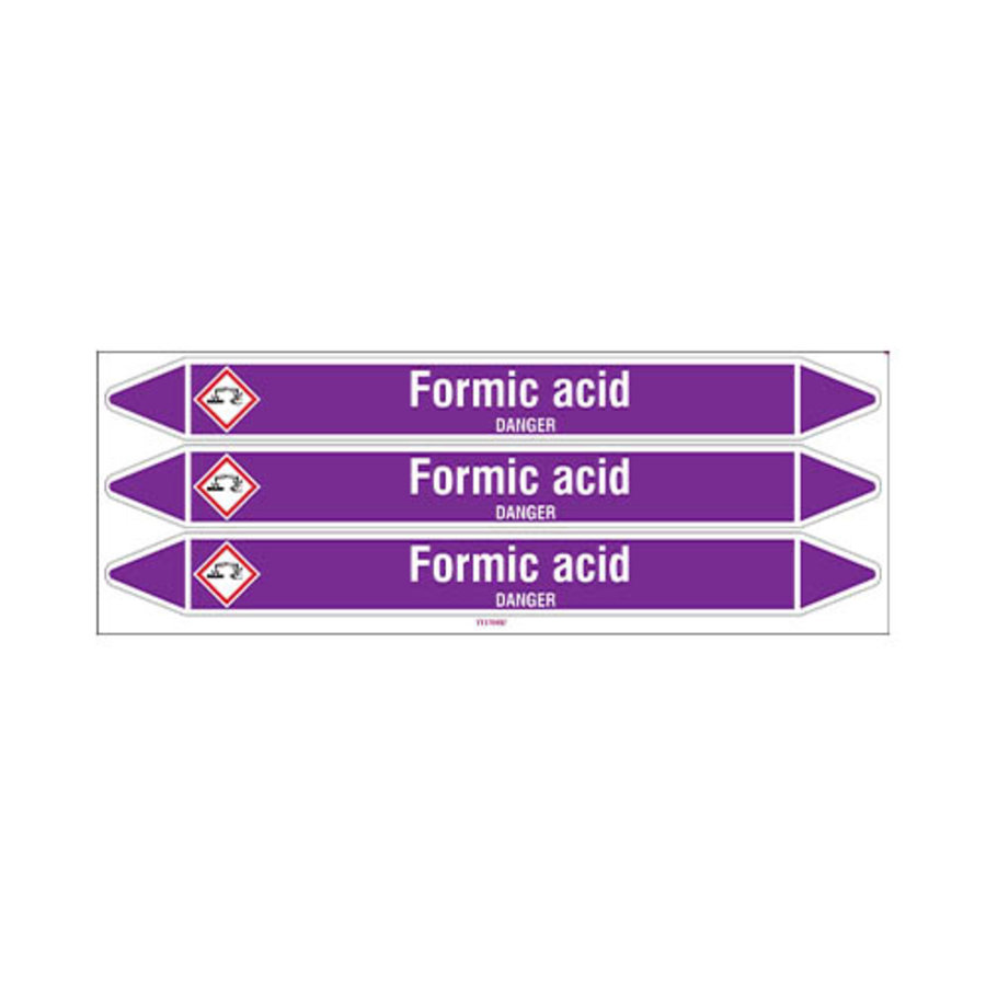 Pipe markers: Formic acid | English | Acids and Alkalis