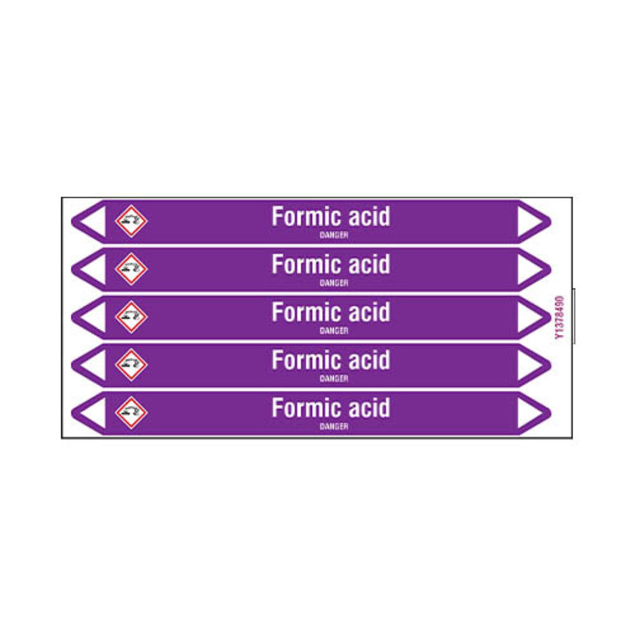 Pipe markers: Formic acid | English | Acids and Alkalis