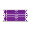 Brady Pipe markers: Glycol | English | Acids and Alkalis