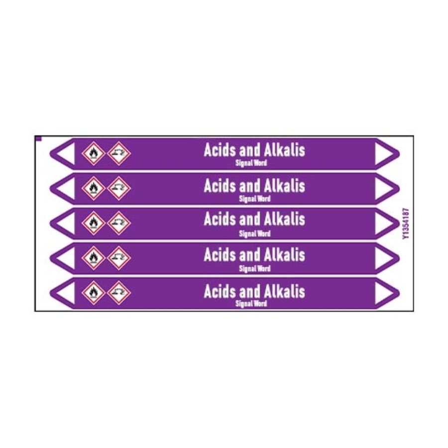 Pipe markers: Hydrochloric acid | English | Acids and Alkalis