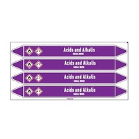 Pipe markers: Hydrofluoric acid | English | Acids and Alkalis