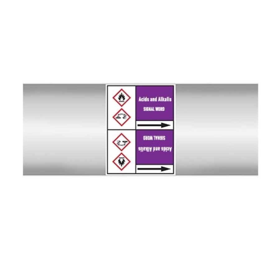 Rohrmarkierer: Sodium hydroxide | Englisch | Säuren und Laugen