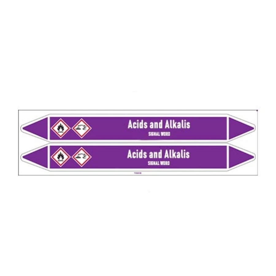 Pipe markers: Sodium hypochlorite | English | Acids and Alkalis