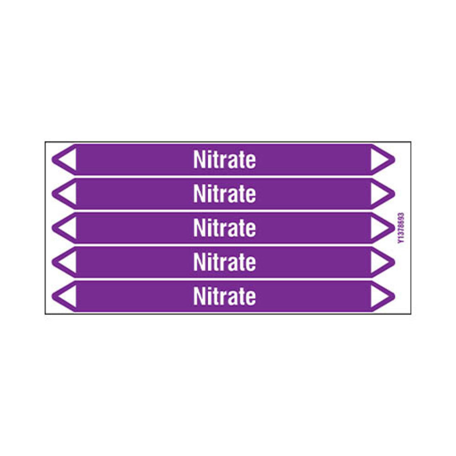 Rohrmarkierer: Nitrate | Englisch | Säuren und Laugen
