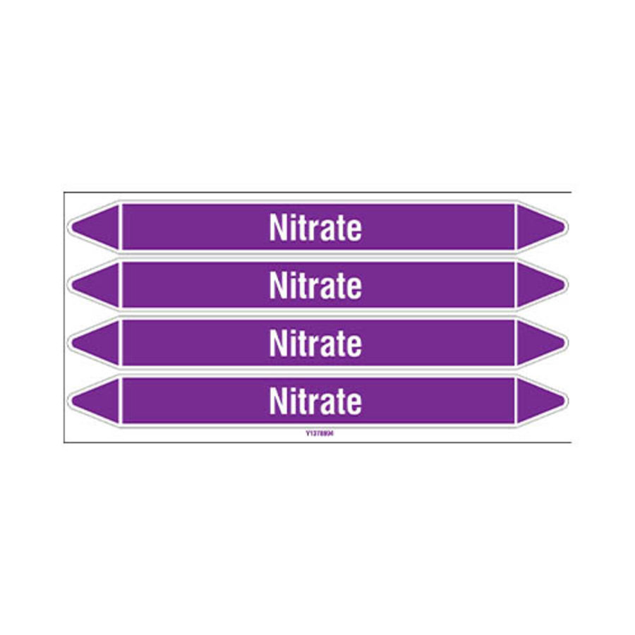 Pipe markers: Nitrate | English | Acids and Alkalis