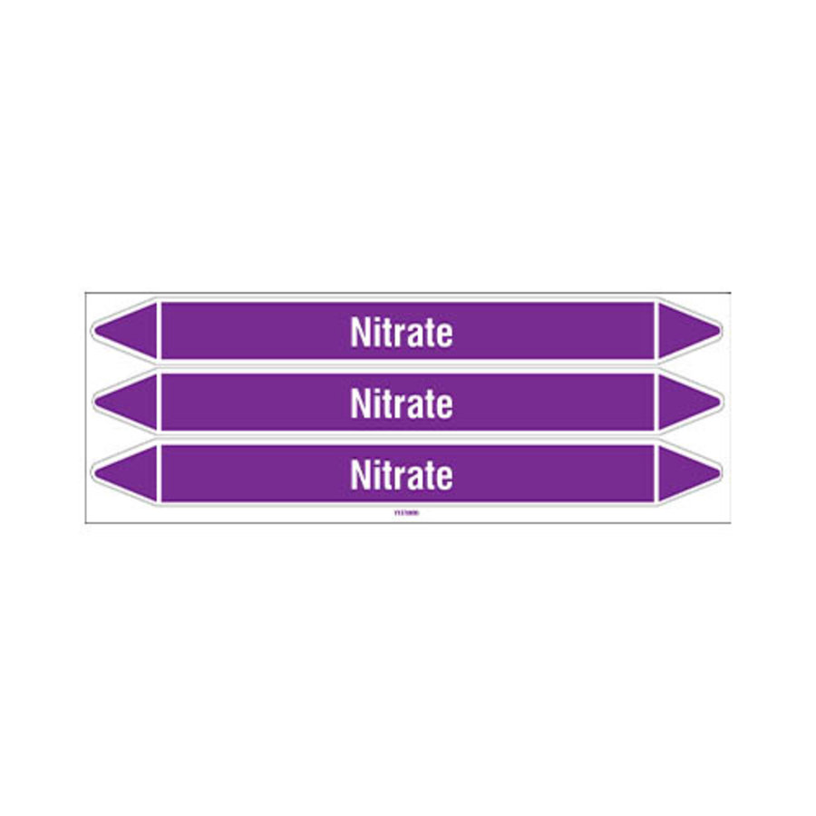 Pipe markers: Nitrate | English | Acids and Alkalis