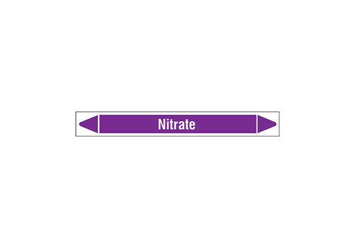 Pipe markers: Nitrate  | English | Acids and Alkalis 