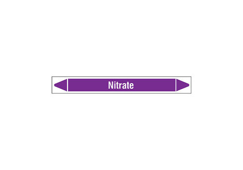 Rohrmarkierer: Nitrate | Englisch | Säuren und Laugen 