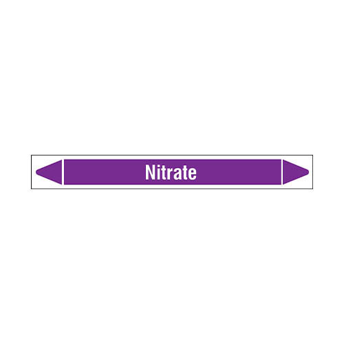 Pipe markers: Nitrate  | English | Acids and Alkalis 