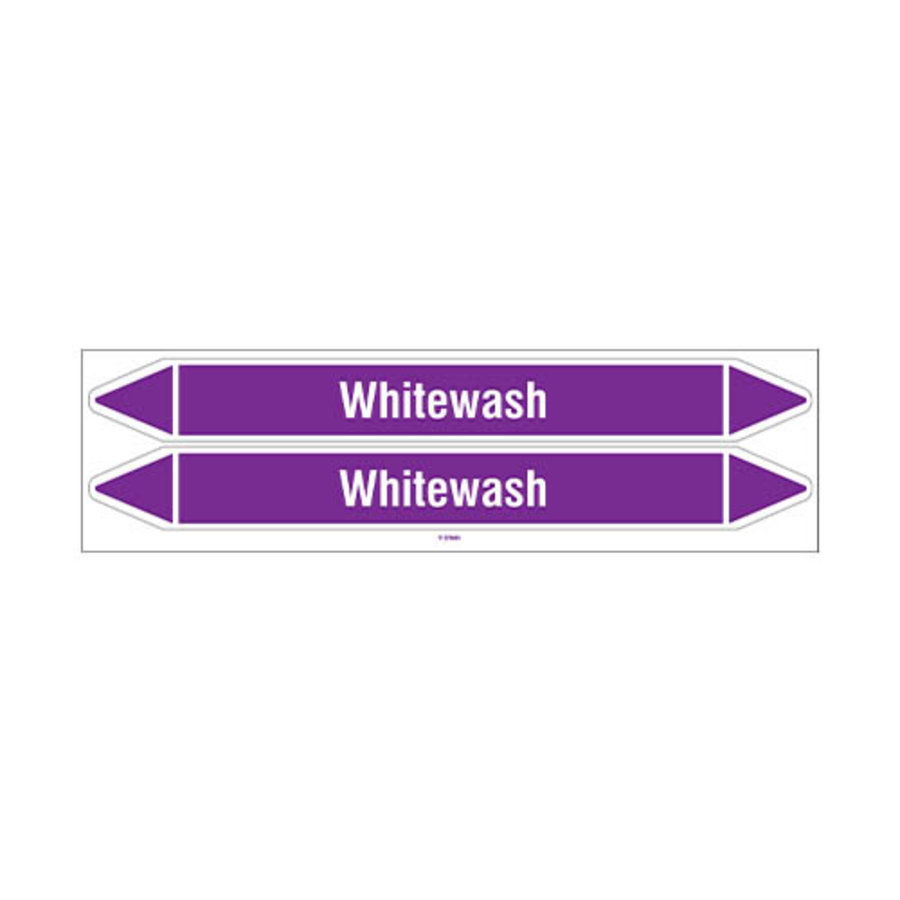 Pipe markers: Whitewash | English | Acids and Alkalis