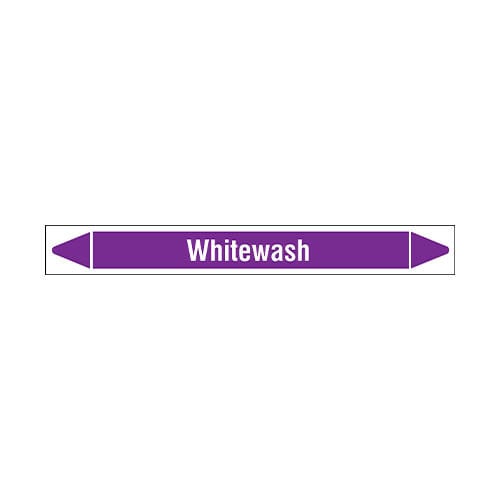 Pipe markers: Whitewash | English | Acids and Alkalis 