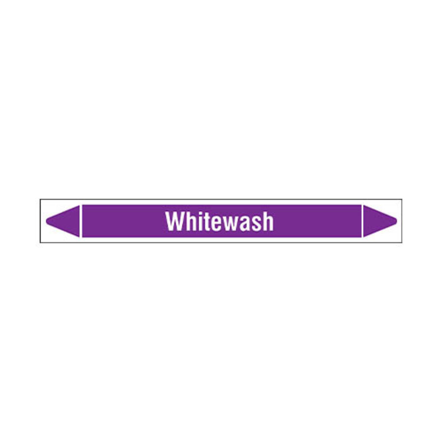 Pipe markers: Whitewash | English | Acids and Alkalis
