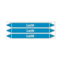 Pipe markers: Buitenlucht | Dutch | Air