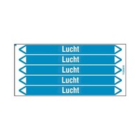 Pipe markers: Buitenlucht | Dutch | Air