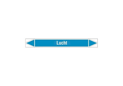 Pipe markers: Droge lucht | Dutch | Air 