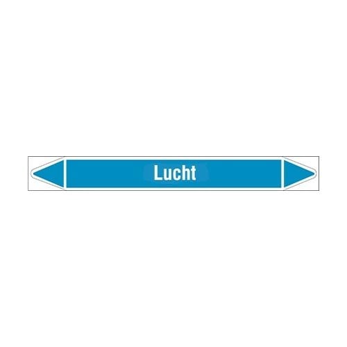 Pipe markers: Droge lucht | Dutch | Air 