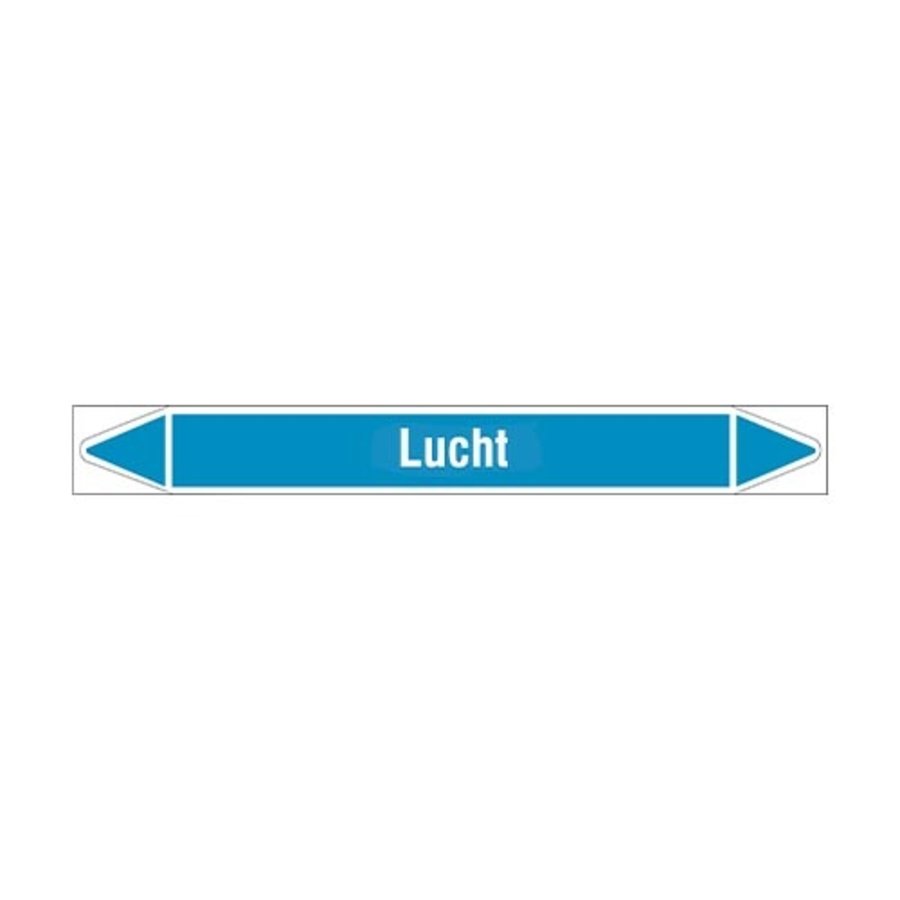 Pipe markers: Droge lucht | Dutch | Air