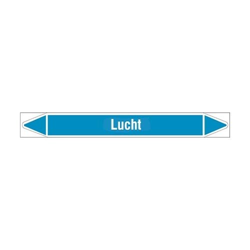 Pipe markers: Hete lucht | Dutch | Air 